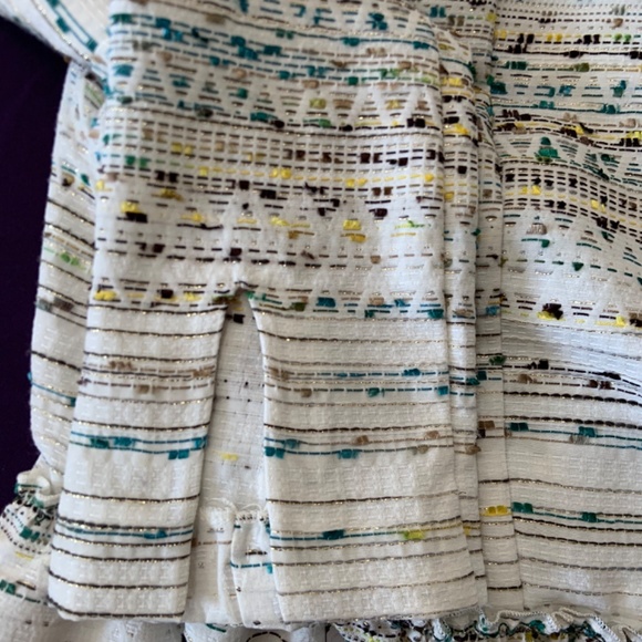 Zara Ivory Textured Peplum Jacket XS - Picture 3 of 9